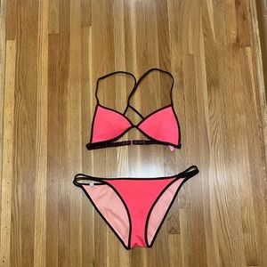 Victoria Secret Neon Pink Bikini Set